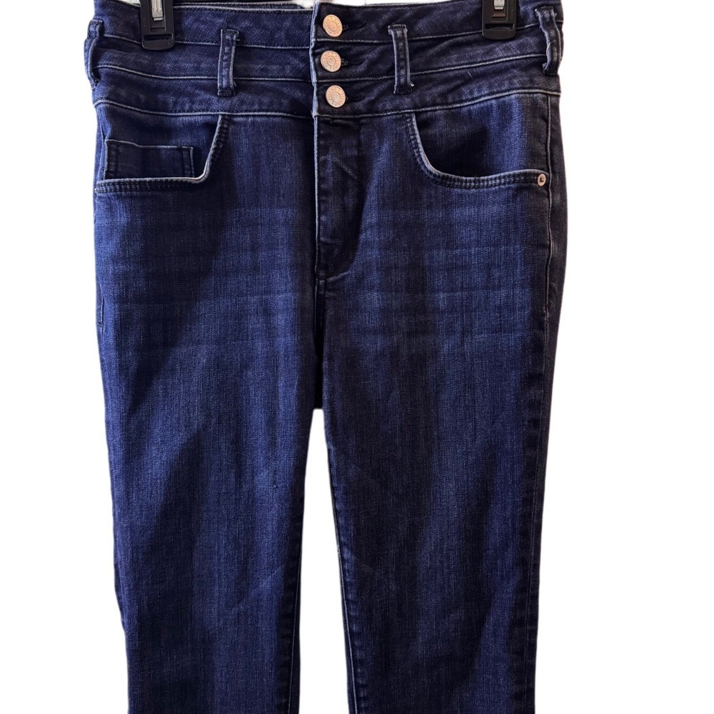 Anthropologie Jeans Womens High Rise Pilcro Skinny Dark Wash Size 29 3 Button